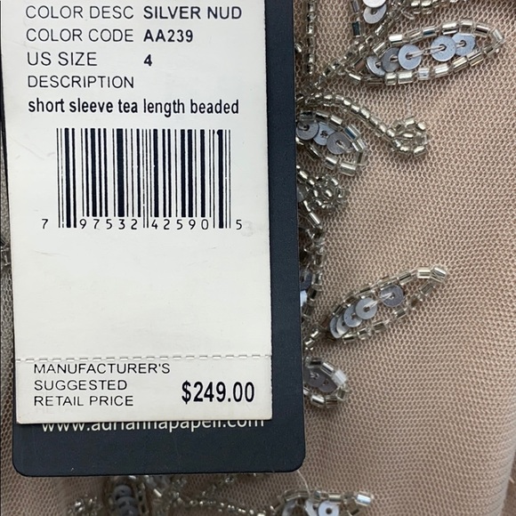 Adrianna Papell short sleeve sheath dress - Picture 6 of 7